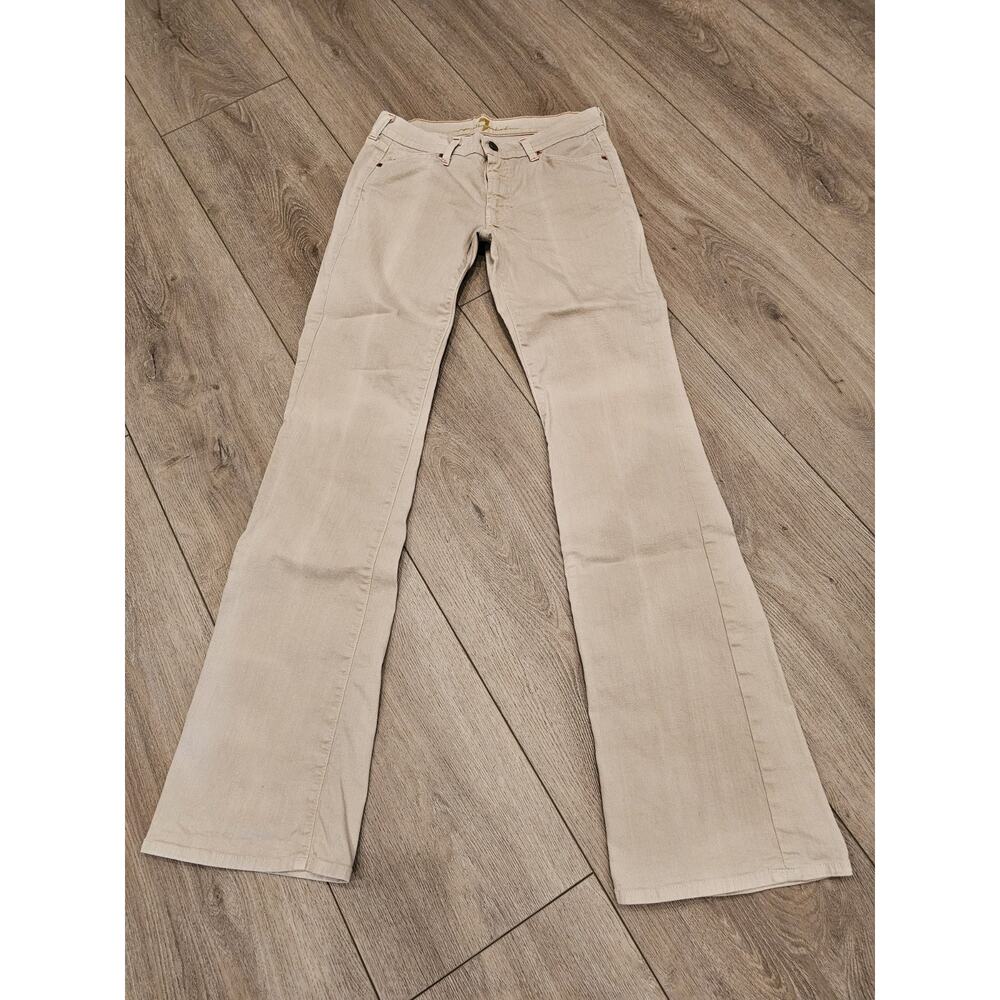 7 For All Mankind Flare Jeans Tan Sz 27